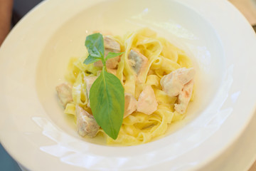 pasta with salmon