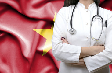 Conceptual image of national healthcare system in Vietnam