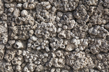 View at salt crystals