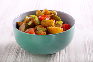 Courgette and tomato casserole