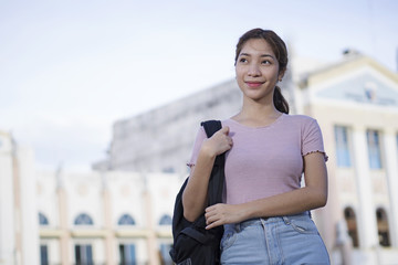 Fototapeta premium Young College Student