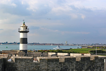 Southsea Castle and lighthouse