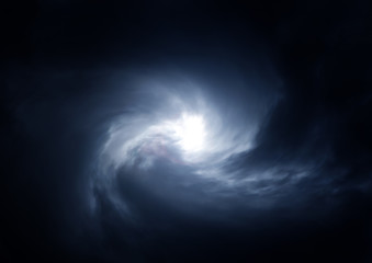 Obraz na płótnie Canvas Blurred Whirlwind in the Clouds