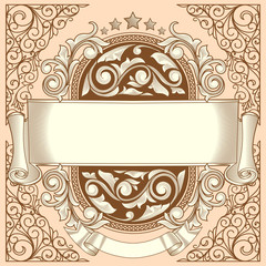 Vintage ornate decorative design