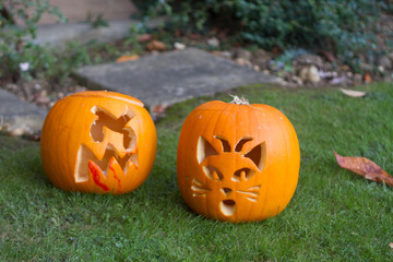 Creepy and funny Halloween Pumpkins