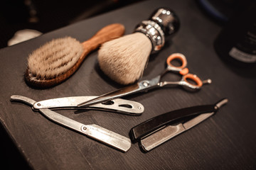 tools of barber shop
