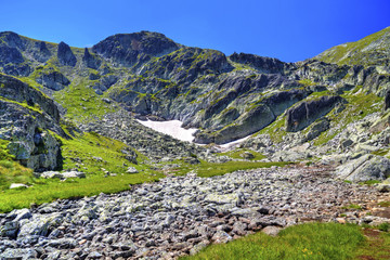 Beautiful landscape in the high mountain