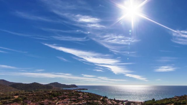Sunny day over the Tirenian Sea