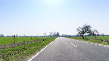 empty country road