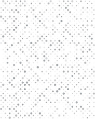 Obraz premium Gray dots on a white background, seamless vector pattern