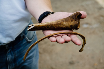 Archaeological finds from construction excavations