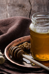 Honey rustic photography, food advertisment