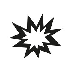 Boom icon. Flat Design