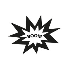 Boom icon. Flat Design