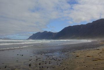 View of Caleta de Famara, Lanzarote, Canary Islands