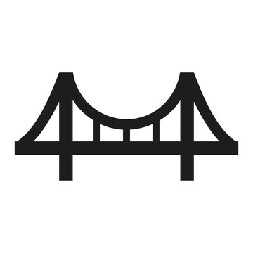 Bridge, suspension, rope icon vector image.Can also be used for building and landmarks . Suitable for mobile apps, web app. Flat design