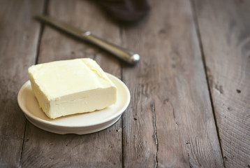 Butter on table