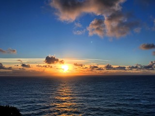 Fototapeta premium Stunning sunset at Cabo da Roca Portugal