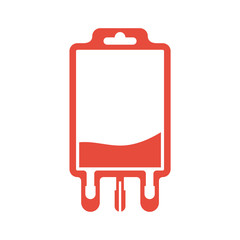 Drop counter icon. Icon of medical equipment. Blood donation. Illustration silhouette dropper.