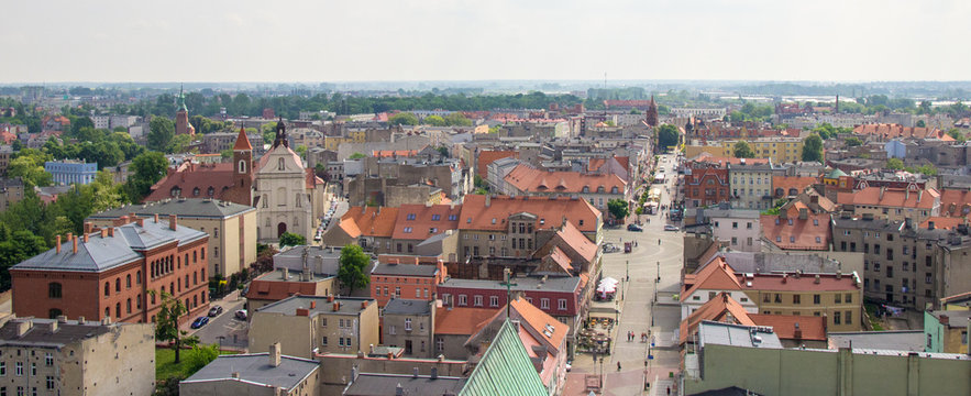 Gniezno, Poland - View for city panorama at Gniezno.