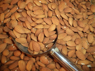 delicious almonds nuts