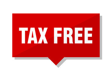 tax free red tag