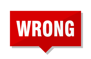 wrong red tag