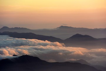 Obraz premium 富士山７合目からの雲海