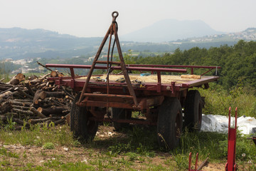 Fototapeta premium Farm wagon