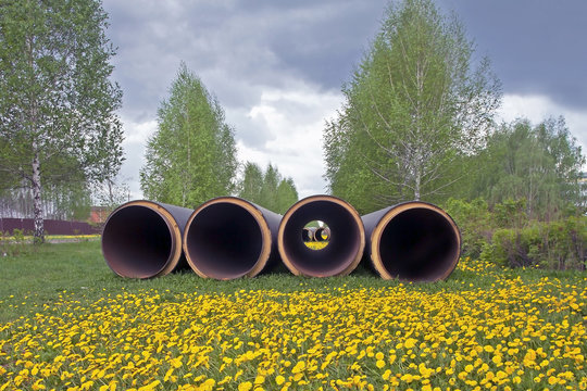gas pipelines lies in the field