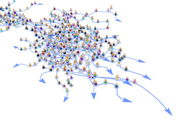 Cartoon Crowd Layered System, Arrows