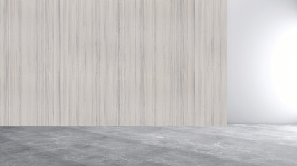 Modern bright interiors room 3D rendering illustration