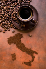 tazzina di caffè espresso italiano