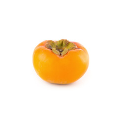 fresh ripe persimmons isolated on white background