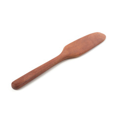 Cooking wooden paddles isolated on a white background
