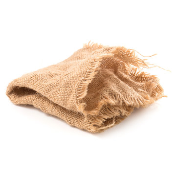 Sack Cloth Tag Isolated on a White background
