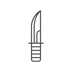 Sharp knife outline icon