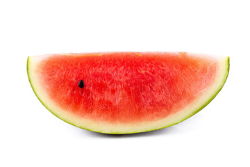Watermelon and watermelon pieces isolated on a white background