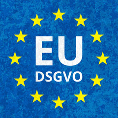 EU-DSGVO sign illustration