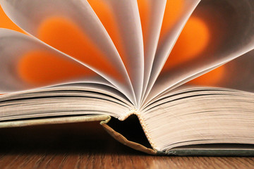 Open book, beautiful pages so close