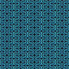 Seamless pattern. Ornament of lines and curls. Linear abstract background.