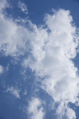 Blue sky with clouds natural view,