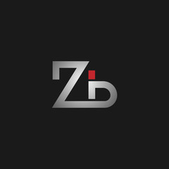Initial Letter ZB Logo Template Design Vector