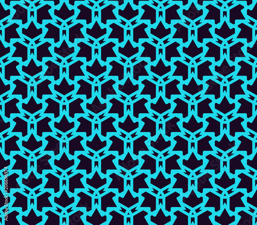 Geometric Simple Luxury Blue Minimalistic Pattern With Lines