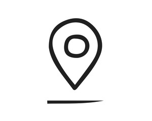 location icon design illustration,hand drawn style design, designed for web and app