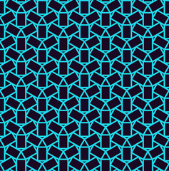 Vector seamless pattern. Modern stylish linear texture. Repeating geometric tiles with line elements.