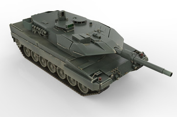 Military Tank isolated on white background