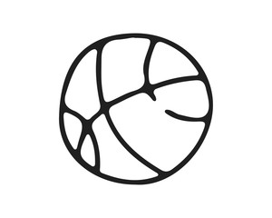 basket ball icon design illustration,hand drawn style design, designed for web and app