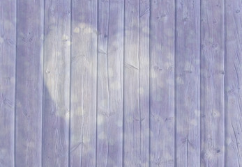 Purple white heart with small hearts on wood boardwalk texture pattern