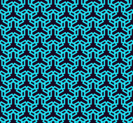 Vector seamless pattern. Modern stylish linear texture. Repeating geometric tiles with line elements.